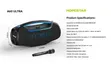 Hopestar A60 Ultra 450W Spika ya Bluetooth na Maikrofoni - 2