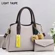 Classic Women's Genuine Leather Handbag - 1
