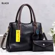 Classic Women's Genuine Leather Handbag - 2