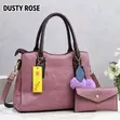 Classic Women's Genuine Leather Handbag - 4