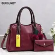 Classic Women's Genuine Leather Handbag - 5