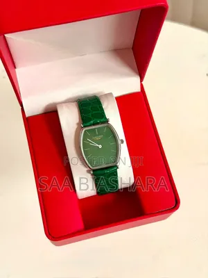 Longines Classic Watch - Green Strap, Case & Dial