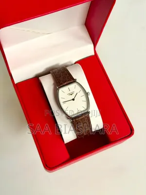 Longines Classic Watch - Brown Leather Strap, White Dial