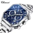 Chenxi Silver Metallic Multi-Function Chronograph Watch - 2