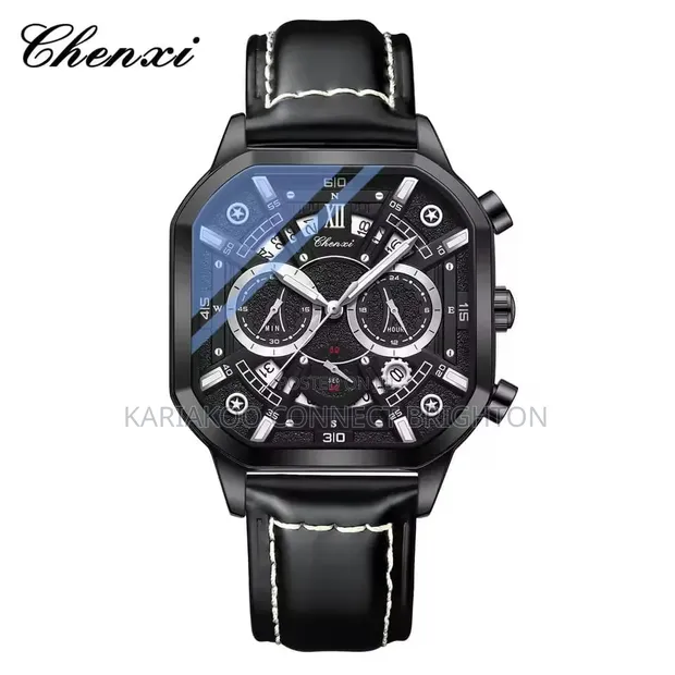Saa ya CK Nyeusi ya Chuma cha pua na Chronograph - 1