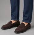 Men's Clarks Moccasins - White Threads - 1