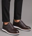 Men's Leather Loafers - White Soli Trends - 2