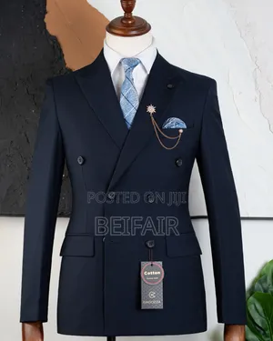Fernando Double Breasted Suit - Dark Blue