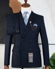 Fernando Double Breasted Suit - Dark Blue - 3