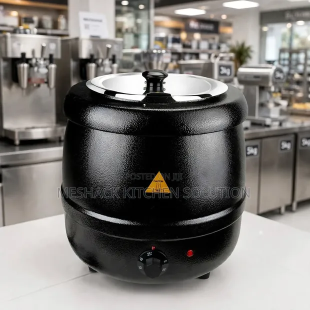 10L Commercial Electric Soup Warmer - Black - 1