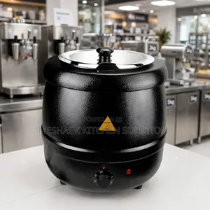 10L Commercial Electric Soup Warmer - Black