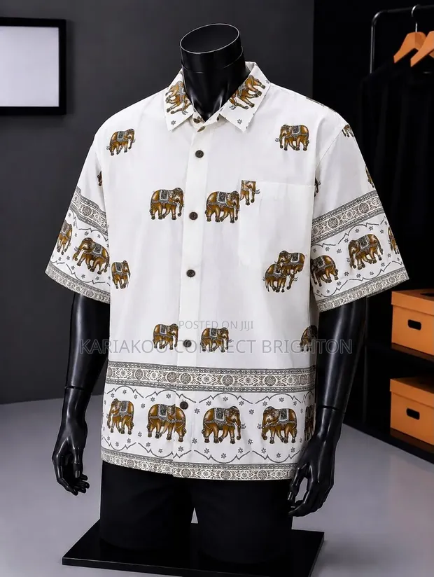 Lee Elephant Print Short-Sleeve Shirt - 1
