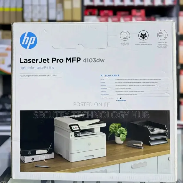 HP Color LaserJet Pro MFP 4103dw - Color WiFi Printer Scanner Copier - 1