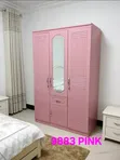 3-Door Wardrobe - White - 2