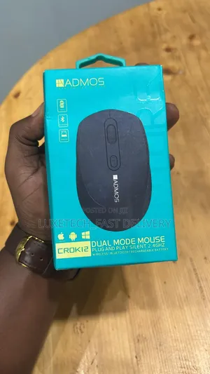 Admos Crok12 Dual Mode Wireless Mouse - Bluetooth + 2.4GHz Silent
