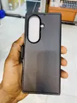 Kifaa cha Ngozi Halisi cha Samsung Galaxy Z Fold 8 Ultra - Nyeusi - 2