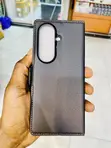 Kifaa cha Ngozi Halisi cha Samsung Galaxy Z Fold 8 Ultra - Nyeusi - 3