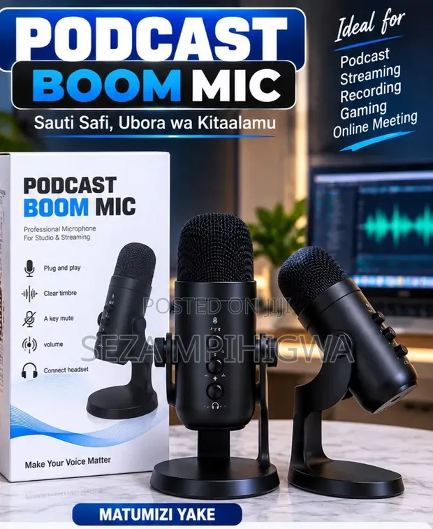 Podcast Boom Mic - Professional USB Microphone - 1