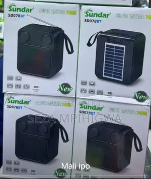 Sundar SD078BT Solar Bluetooth Speaker FM Radio