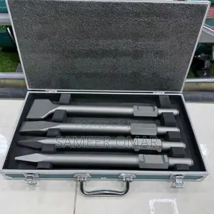 Total Industrial Hex Shank Demolition Chisel Point Set - 4pcs