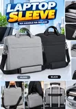 3-in-1 Laptop Bag - Grey & Black - 1