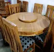 Wood-Mode Round Dining Set with 6 Chairs - 1