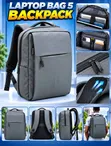 Ergonomic Laptop Backpack - Water-Resistant - 1