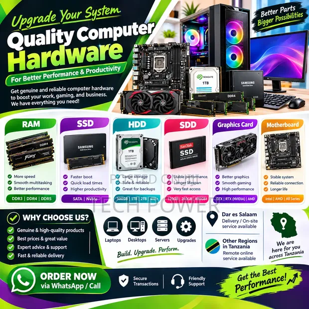 Boresha Kompyuta: RAM, SSD, HDD, Kadi ya Graphics, Motherboard - 1