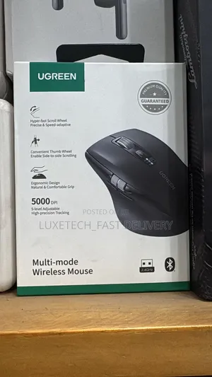 UGREEN M751 Wireless Mouse - Dual Scroll, Bluetooth 5.4, 5000DPI