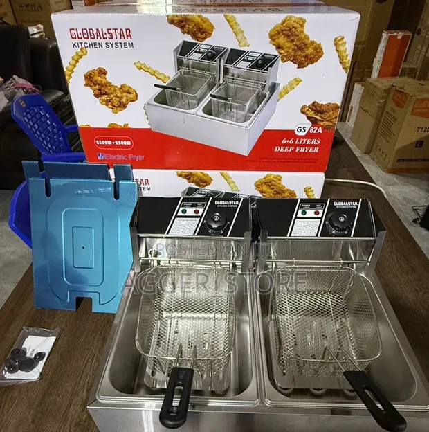 GlobalStar Kitchen System GS-82A Double Deep Fryer - 1