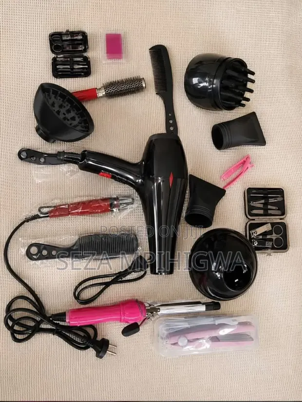 Complete Hair Dryer Kit with Pedicure/Manicure Set - 1