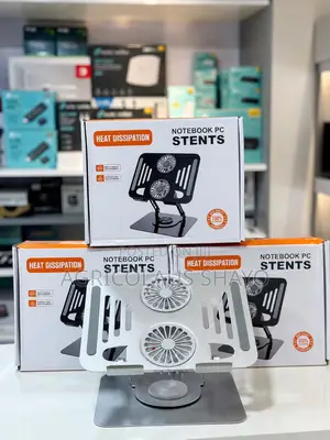 Rotatable Laptop Stand with Dual Cooling Fans