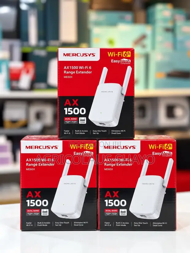Mercusys ME60X AX1500 Wi-Fi 6 Range Extender - 1