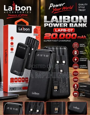 Laibon Power Bank 20,000mAh (LAPB-07) - Super Fast Charging