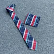 Ralph Lauren Plaid Tie and Pocket Square Set - 4
