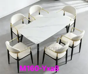 Skyline Furniture Dining Set - 6 Chairs, White