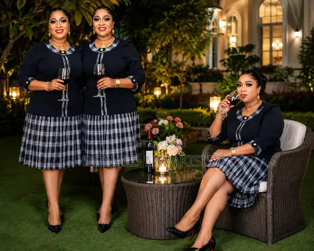 Rich Aunty Checked Dress - Boss Lady Edition - 1