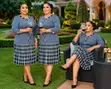 Rich Aunty Checked Dress - Boss Lady Edition - 5