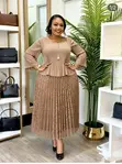 Gauni la Lace la Uturuki - Toleo la Peplum la Kifahari - 1