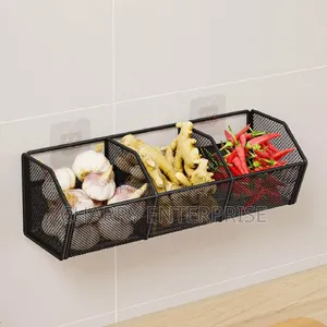 3-Section Mesh Desk or Kitchen Organizer
