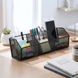3-Section Mesh Desk or Kitchen Organizer - 3