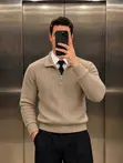 Sweta ya Polo Zip ya Knitwear - Boss Classy Edition 2026 - 4