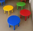 Round Plastic Table for Schools & Home - 1