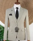 Suti ya Joselino Premium Textured Wool ya Vipande Vitatu - 3