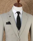 Suti ya Joselino Premium Textured Wool ya Vipande Vitatu - 5