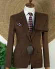 Joselino Coffee Brown 3-Piece Suit - 4