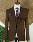 Joselino Coffee Brown 3-Piece Suit - 5