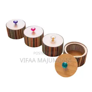 Brand New Bamboo Spice Storage Set (4pcs)