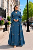 Luxury Embroidered Abaya Maxi Dress - 1