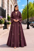 Luxury Embroidered Abaya Maxi Dress - 2